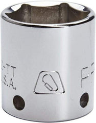 Proto - 1/2" Drive, Standard Hand Socket - 12 Points, 1-43/64" OAL, Steel, Chrome Finish - Eagle Tool & Supply