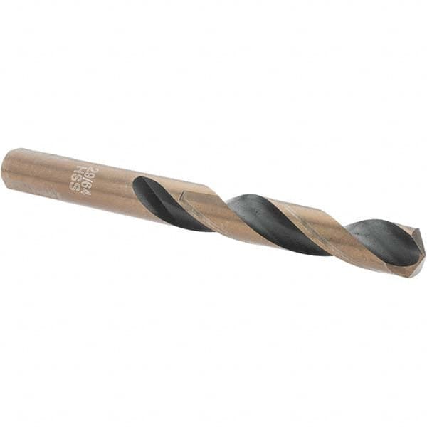 Import - 29/64" High Speed Steel, 135° Point, Round with Flats Shank Maintenance Drill Bit - Eagle Tool & Supply