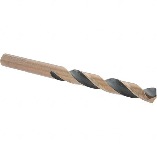 Import - 19/64" High Speed Steel, 135° Point, Round with Flats Shank Maintenance Drill Bit - Eagle Tool & Supply