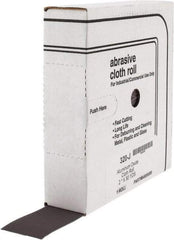 Tru-Maxx - 2" x 50 Yd 320 Grit Aluminum Oxide Cloth Roll - Extra Fine Grade, J Weighted Backing - Eagle Tool & Supply