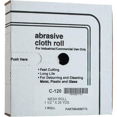 Made in USA - Shop Rolls   Abrasive Material: Silicon Carbide    Roll Width (Inch): 1-1/2 - Eagle Tool & Supply