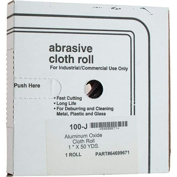 Value Collection - Shop Rolls   Abrasive Material: Aluminum Oxide    Roll Width (Inch): 1 - Eagle Tool & Supply