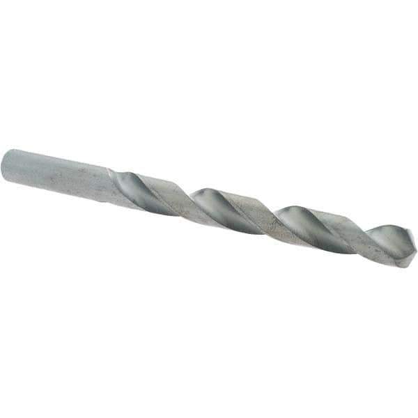 Import - 3/8" 118° High Speed Steel Jobber Drill - Oxide Finish, Right Hand Cut, Spiral Flute, Straight Shank, 5" OAL, Standard Point - Eagle Tool & Supply