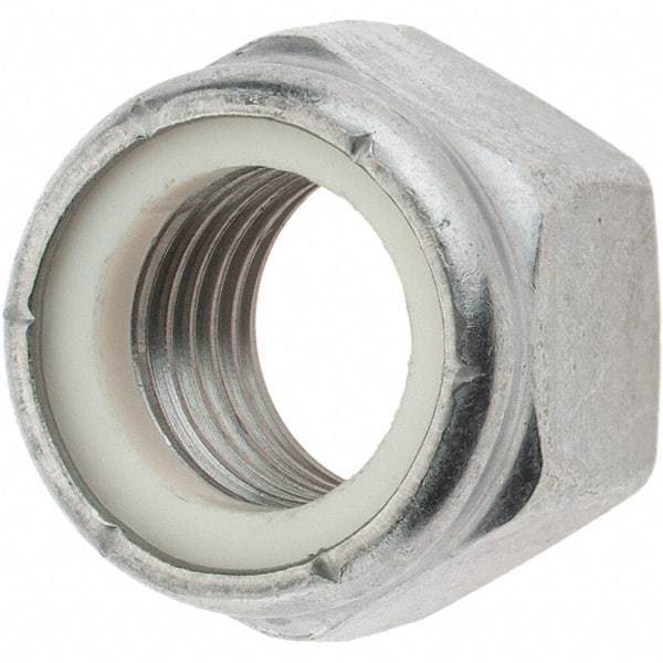 Value Collection - 3/4-10 UNC 18-8 Hex Lock Nut with Nylon Insert - 57/64" High - Eagle Tool & Supply