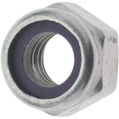 Value Collection - 5/16-18 UNC 18-8 Hex Lock Nut with Nylon Insert - 1/2" Width Across Flats, 23/64" High - Eagle Tool & Supply