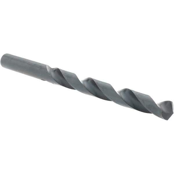 Import - Letter U 118° High Speed Steel Jobber Drill - Oxide Finish, Right Hand Cut, Spiral Flute, Straight Shank, 5" OAL, Standard Point - Eagle Tool & Supply
