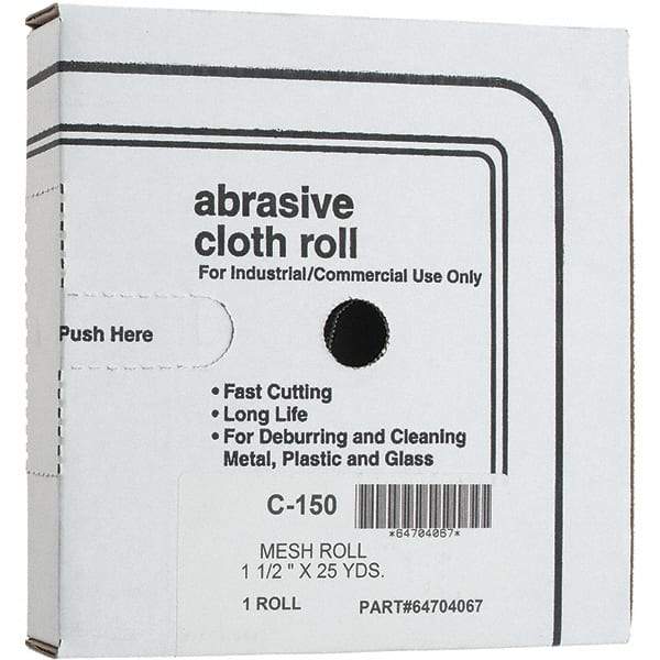 Made in USA - Shop Rolls   Abrasive Material: Silicon Carbide    Roll Width (Inch): 1-1/2 - Eagle Tool & Supply