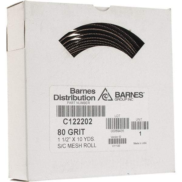 Made in USA - Shop Rolls   Abrasive Material: Silicon Carbide    Roll Width (Inch): 1-1/2 - Eagle Tool & Supply