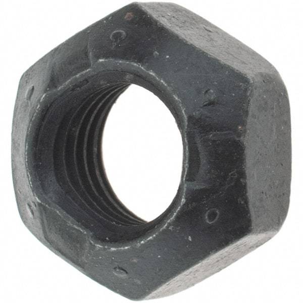 Made in USA - 5/16-24 UNF Grade L9 Hex Lock Nut with Distorted Thread - 1/2" Width Across Flats, 17/64" High, Uncoated with Wax Finish - Eagle Tool & Supply