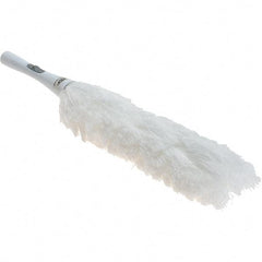 Value Collection - Microfiber Duster - 23" OAL, White - Eagle Tool & Supply