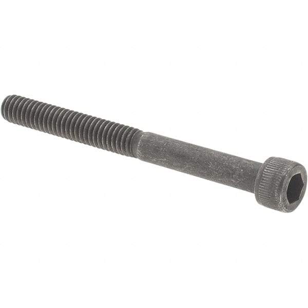 Value Collection - #8-32 UNC Hex Socket Drive, Socket Cap Screw - Alloy Steel, Black Oxide Finish, Partially Threaded, 1-3/4" Length Under Head - Eagle Tool & Supply