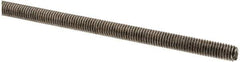 Made in USA - #10-32 UNF (Fine), 3' Long, Stainless Steel Threaded Rod - Right Hand Thread - Eagle Tool & Supply