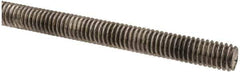 Made in USA - 5/16-18 UNC (Coarse), 3' Long, Stainless Steel Threaded Rod - Right Hand Thread - Eagle Tool & Supply