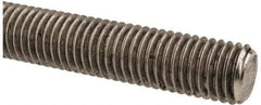 Made in USA - 5/8-11 UNC (Coarse), 3' Long, Stainless Steel Threaded Rod - Right Hand Thread - Eagle Tool & Supply