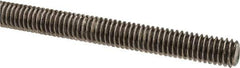 Made in USA - 5/16-18 UNC (Coarse), 6' Long, Stainless Steel Threaded Rod - Right Hand Thread - Eagle Tool & Supply