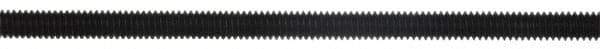 Gibraltar - 1-8 4" OAL Unequal Double Threaded Stud - Carbon Steel, Black Oxide Finish, 1-3/4" Long Thread Length, 1-1/2" Short Thread Length - Eagle Tool & Supply