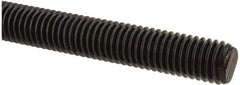 Value Collection - 1/2-13 UNC (Coarse), 6' Long, Medium Carbon Steel Threaded Rod - Black Oxide Finish, Right Hand Thread - Eagle Tool & Supply