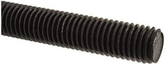 Value Collection - 5/8-11 UNC (Coarse), 6' Long, Medium Carbon Steel Threaded Rod - Black Oxide Finish, Right Hand Thread - Eagle Tool & Supply