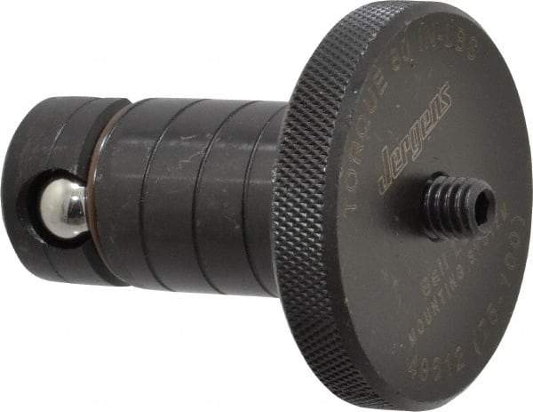 Jergens - 25mm Diam Ball Lock Modular Fixturing Shank - 1.95" Shank Length, 2" Head Diam, Compatible with 1" Thick Plate, 7,000 Lb Max Holding Force, 5/32 Key Size, Steel - Eagle Tool & Supply