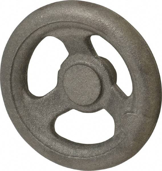 Made in USA - 5", Offset Handwheel - 1-1/4" Hub, Cast Iron, Plain Finish - Eagle Tool & Supply