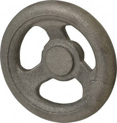 Made in USA - 5", Offset Handwheel - 1-1/4" Hub, Cast Iron, Plain Finish - Eagle Tool & Supply