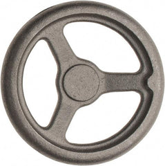 Made in USA - 8", Offset Handwheel - 1-3/4" Hub, Cast Iron, Plain Finish - Eagle Tool & Supply