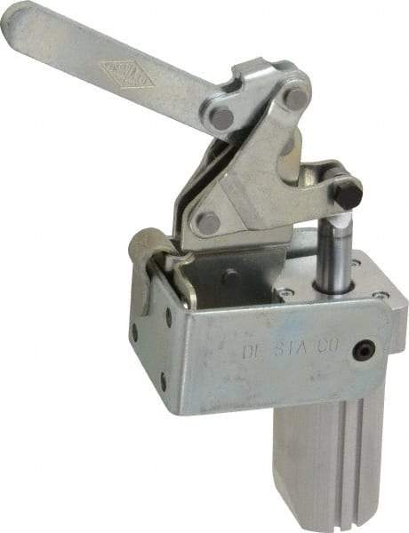 De-Sta-Co - 700 Lb Inner Hold Capacity, Vert Mount, Air Power Hold-Down Toggle Clamp - 1/8 NPT Port, 145 Max psi, 88° Bar Opening, 99.31mm Height Under Bar - Eagle Tool & Supply