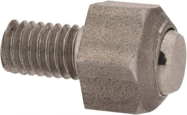 De-Sta-Co - M6 Thread, Swivel Thrust Pad - 7° Pivot Angle, For Use with Variable Stroke Straight-Line Action - Eagle Tool & Supply