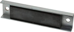 Eclipse - 45 Max Pull Force Lb, 5-1/2" Long x 1-3/8" Wide x 1/2" Thick, Rectangular Channel, Ceramic Fixture Magnet - 212°F Max Operating Temp, 0.01" Mounting Hole Diam, Stainless Steel Housing - Eagle Tool & Supply