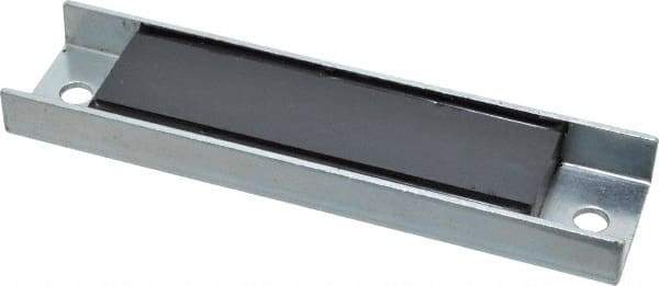 Eclipse - 49 Max Pull Force Lb, 5-1/2" Long x 1-3/8" Wide x 9/16" Thick, Rectangular Channel, Ceramic Fixture Magnet - 212°F Max Operating Temp, 0.01" Mounting Hole Diam, Stainless Steel Housing - Eagle Tool & Supply