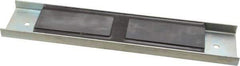 Eclipse - 60 Max Pull Force Lb, 12" Long x 2-1/2" Wide x 5/8" Thick, Rectangular Channel, Ceramic Fixture Magnet - 212°F Max Operating Temp, 0.01" Mounting Hole Diam, Stainless Steel Housing - Eagle Tool & Supply