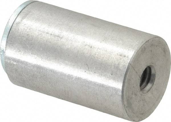 Mag-Mate - 1/4-2 Thread, 3/4" Diam, 1-3/16" High, 18 Lb Average Pull Force, Neodymium Rare Earth Pot Magnet - 1/4" Tapped Hole Depth, Aluminum Insulated - Eagle Tool & Supply