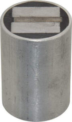 Mag-Mate - 5/16-18 Thread, 1-1/2" Diam, 2-1/16" High, 102 Lb Average Pull Force, Neodymium Rare Earth Pot Magnet - 5/16" Tapped Hole Depth, Aluminum Insulated - Eagle Tool & Supply