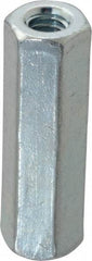 Made in USA - 3/4-10 UNC, 2-1/4" OAL Stainless Steel Standard Coupling Nut - 1" Width Across Flats - Eagle Tool & Supply