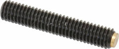 J.W. Winco - M6x1.00 Metric Coarse, 32mm Length of Thread, Soft Tip Point Set Screw - Grade 5.8 Steel, 3mm Key - Eagle Tool & Supply