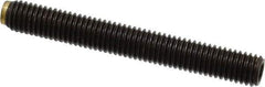 J.W. Winco - M8x1.25 Metric Coarse, 63mm Length of Thread, Soft Tip Point Set Screw - Grade 5.8 Steel, 4mm Key - Eagle Tool & Supply