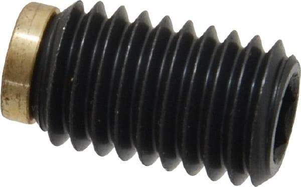 J.W. Winco - M10x1.50 Metric Coarse, 16mm Length of Thread, Soft Tip Point Set Screw - Grade 5.8 Steel, 5mm Key - Eagle Tool & Supply