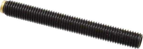 J.W. Winco - M12x1.75 Metric Coarse, 100mm Length of Thread, Soft Tip Point Set Screw - Grade 5.8 Steel, 6mm Key - Eagle Tool & Supply