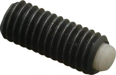 J.W. Winco - M5x0.80 Metric Coarse, 12mm Length of Thread, Soft Tip Point Set Screw - Grade 5.8 Steel, 2.54mm Key - Eagle Tool & Supply