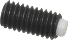 J.W. Winco - M6x1.00 Metric Coarse, 12mm Length of Thread, Soft Tip Point Set Screw - Grade 5.8 Steel, 3mm Key - Eagle Tool & Supply