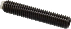 J.W. Winco - M10x1.50 Metric Coarse, 50mm Length of Thread, Soft Tip Point Set Screw - Grade 5.8 Steel, 5mm Key - Eagle Tool & Supply