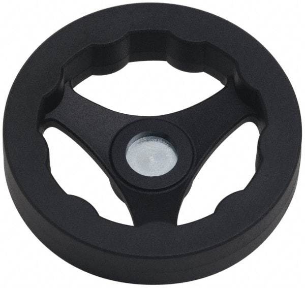 J.W. Winco - 125mm, Handwheel - 24mm Hub, Plastic, Plain Finish - Eagle Tool & Supply
