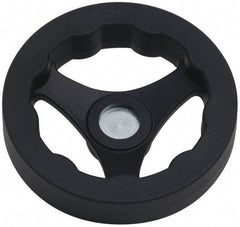 J.W. Winco - 125mm, Handwheel - 24mm Hub, Plastic, Plain Finish - Eagle Tool & Supply