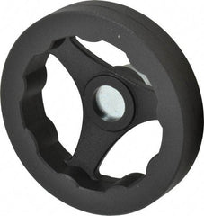 J.W. Winco - 100mm, Handwheel - 24mm Hub, Plastic, Plain Finish - Eagle Tool & Supply