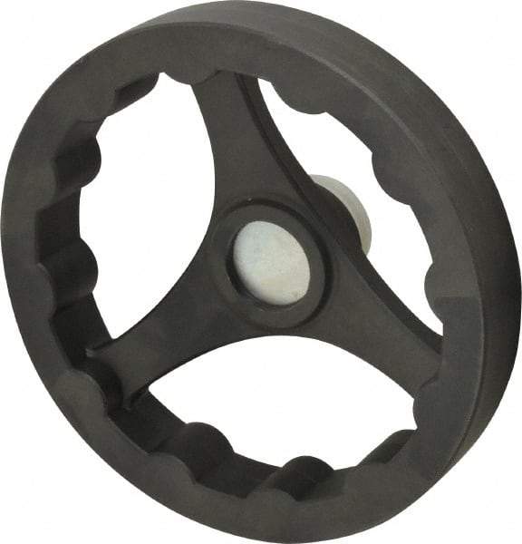 J.W. Winco - 200mm, Handwheel - 40mm Hub, Plastic, Plain Finish - Eagle Tool & Supply