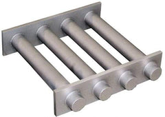 Mag-Mate - 10 Inch Long Square Grate Separator - Ceramic Magnet, 5 Tubes - Eagle Tool & Supply