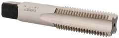 Heli-Coil - 1-8 UNC, H4, 4 Flute, Bottoming Chamfer, Bright Finish, High Speed Steel Hand STI Tap - 5-3/4" OAL, 2-9/16" Thread Length, 1" Square Length, 0.766" Square Size, 3B Class of Fit - Eagle Tool & Supply