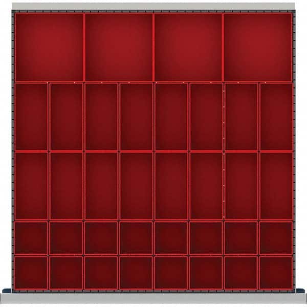 LISTA - 36-Compartment Drawer Divider Layout for 2.17" High Drawers - Eagle Tool & Supply