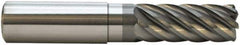 M.A. Ford - 1", 7 Flute, Single End, Solid Carbide, 0.045" Corner Radius End Mill - 6" OAL, 38° Helix, Right Hand Flute, 3" LOC, Right Hand Cut, 4" Extended Reach - Eagle Tool & Supply