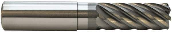 M.A. Ford - 12mm, 7 Flute, Single End, Solid Carbide, 3mm Corner Radius End Mill - 120mm OAL, 38° Helix, Right Hand Flute, 30mm LOC, Right Hand Cut, 60mm Extended Reach - Eagle Tool & Supply